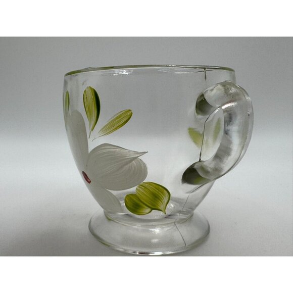 Vintage Bartlett Collins Creamer White Flowers Red Centre Gay Fad 50’s Vintage - Picture 5 of 5